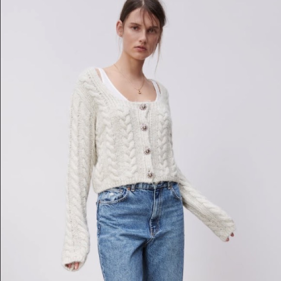 Zara spakly Jewel button jacket - Picture 7 of 11